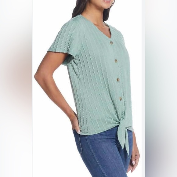 Weatherproof Vintage Ladies' Tie Front Top XXL - Picture 1 of 9